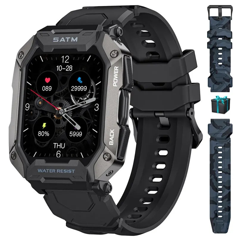 New Smart Watch for Men Bluetooth Full Touch Screen 5ATM Waterproof Watches Sports Fitness Smartwatch Man Relogio Masculino