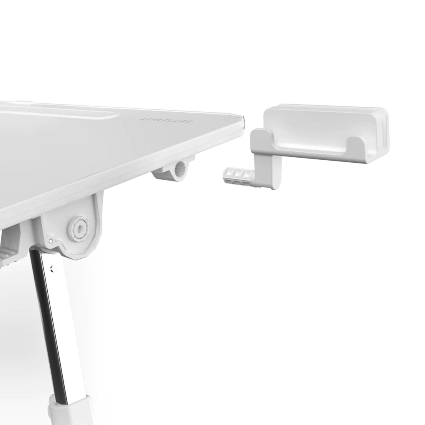 Totaldesk Portable Workstation Lap Desk with Adjustable Height and Tilt - White